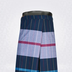 Nile Blue Light Blue Grey White Checked Lungi